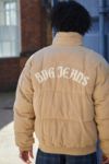 Thumbnail View 1: BDG Beige Bestickte Cord Puffer Jacke