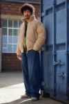 Thumbnail View 2: BDG Beige Bestickte Cord Puffer Jacke