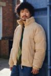 Thumbnail View 3: BDG Beige Bestickte Cord Puffer Jacke