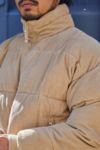 Thumbnail View 4: BDG Beige Bestickte Cord Puffer Jacke