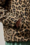 Thumbnail View 5: BDG Alba Leopard Print Zip Through Worker Jacket