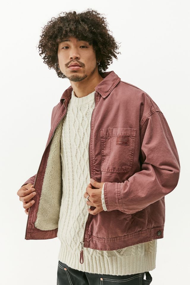 BDG Rose ZipThrough Lined Worker Jacket Urban Outfitters UK