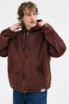 Thumbnail View 1: Sweat à capuche de skate en toile bordeaux BDG Rex