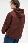 Thumbnail View 5: Sweat à capuche de skate en toile bordeaux BDG Rex