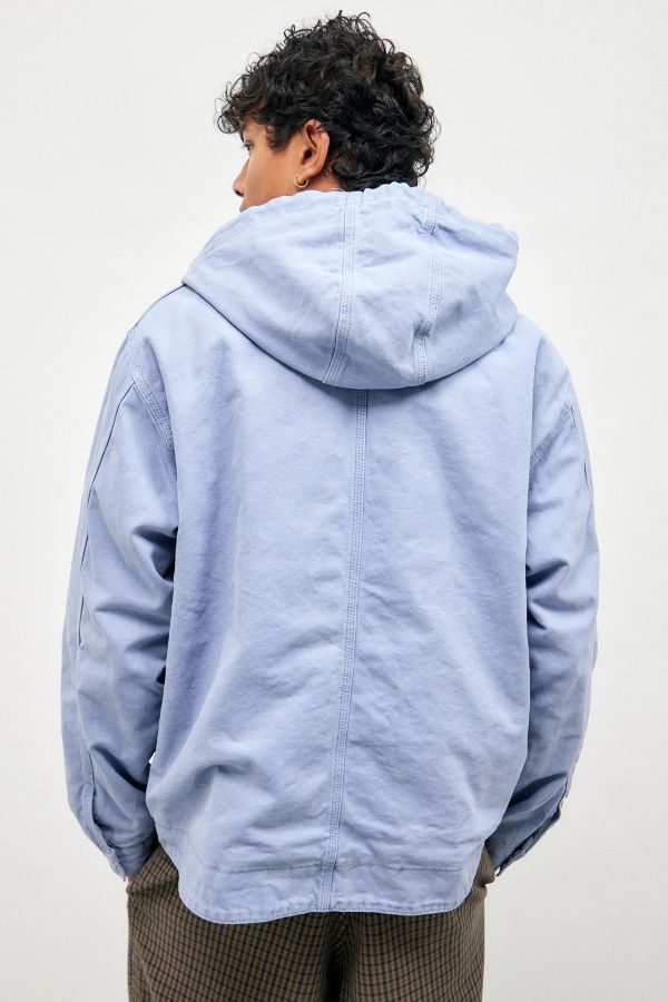 Slide View: 6: BDG Rex Hellblau Leinwand Skate Kapuzenpullover