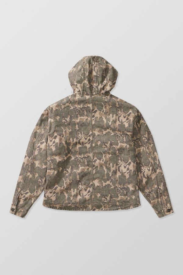 Slide View: 7: Sweat à capuche de skate en toile camouflage BDG Rex