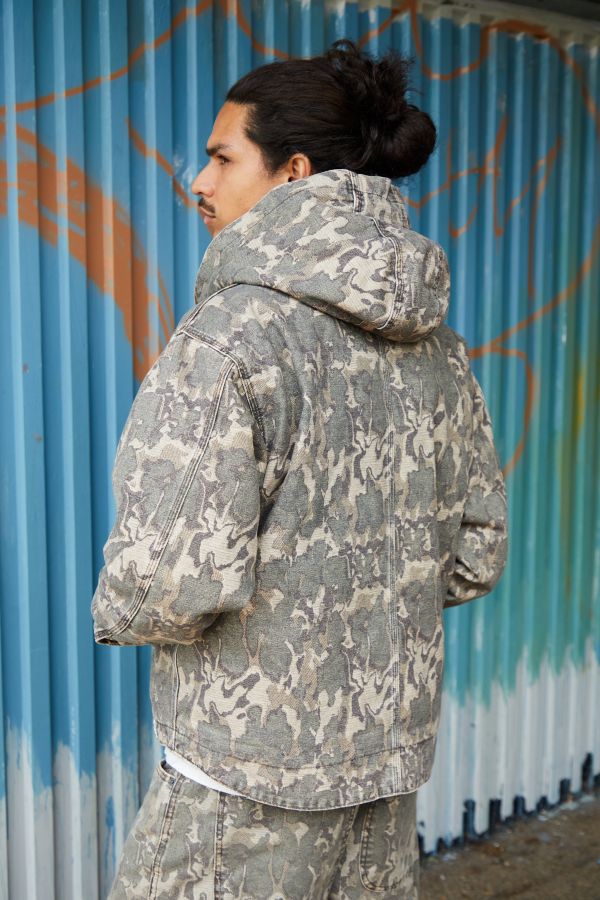 Slide View: 5: Sweat à capuche de skate en toile camouflage BDG Rex