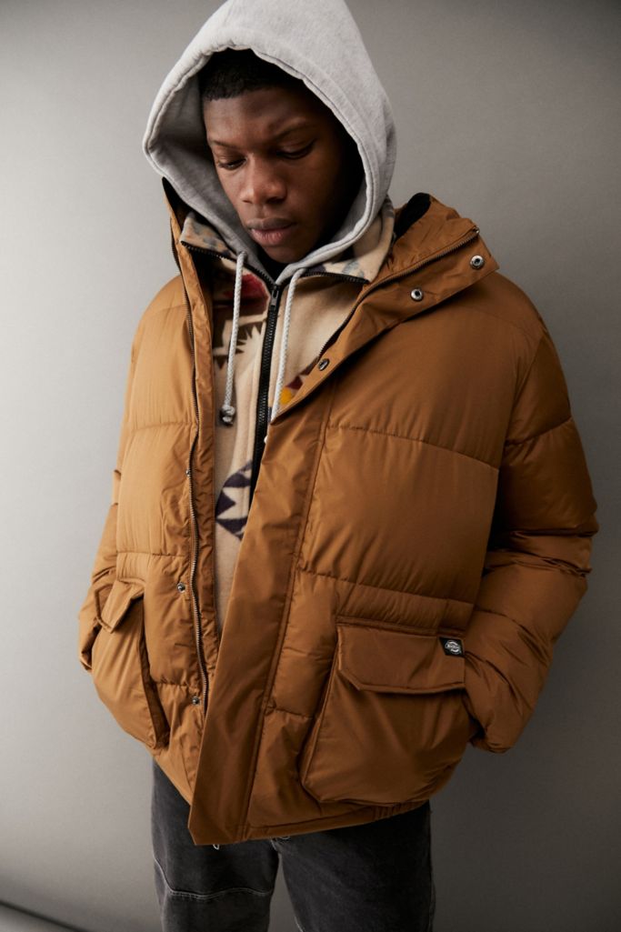 Dickies Tan Olaton Puffer Jacket Urban Outfitters UK