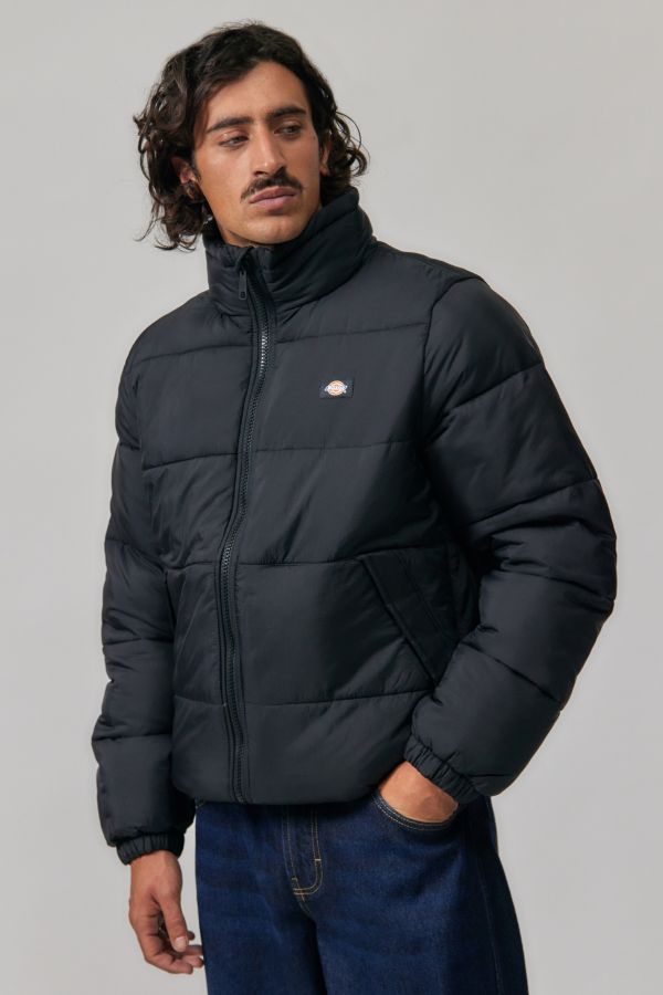 Slide View: 1: Dickies Schwarz Waldenburg Puffer Jacke