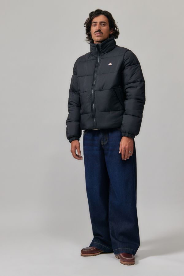 Slide View: 3: Dickies Schwarz Waldenburg Puffer Jacke