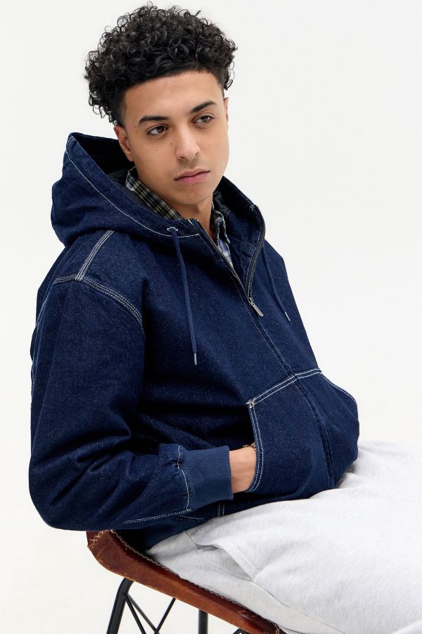 Slide View: 5: Dickies Rinse Hooded Denim Jacket