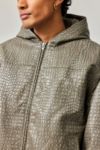 Thumbnail View 4: BDG Silvio Croc Faux Leather Skate Hoodie