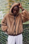 Thumbnail View 1: BDG Silvio Faux Fur Hoodie