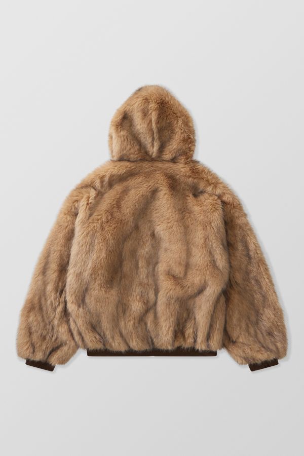 Slide View: 8: BDG Silvio Faux Fur Hoodie