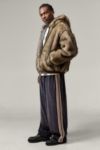 Visualizzazione miniature 2: Felpa con Cappuccio Silvio Faux Fur Marrone Scuro BDG