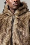 Visualizzazione miniature 3: Felpa con Cappuccio Silvio Faux Fur Marrone Scuro BDG