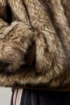 Visualizzazione miniature 5: Felpa con Cappuccio Silvio Faux Fur Marrone Scuro BDG