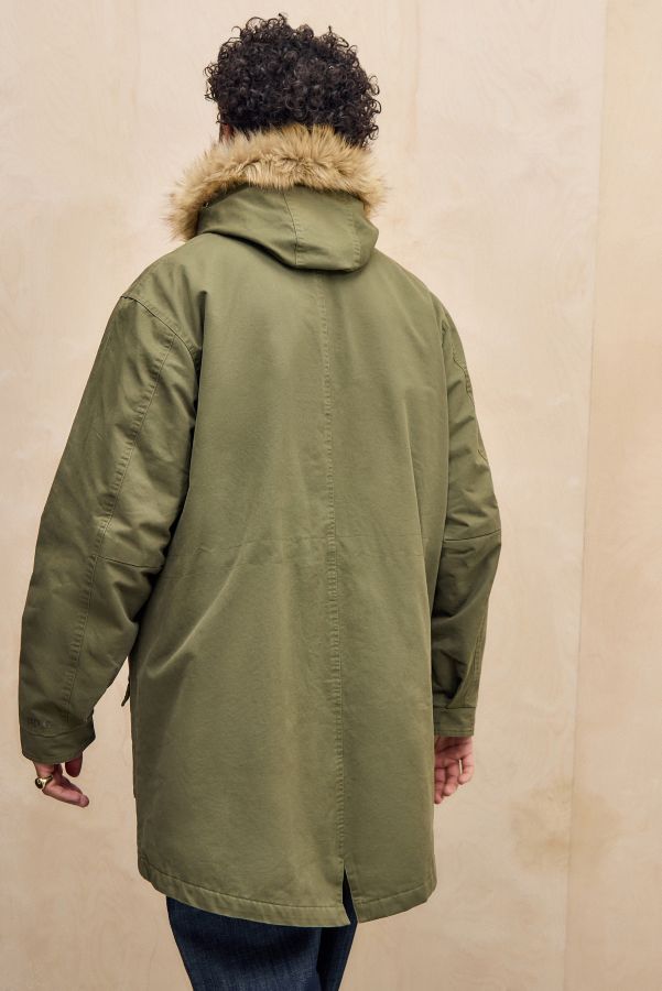 Vista diapositiva: 5: BDG Green Faux Fur Hood Parka