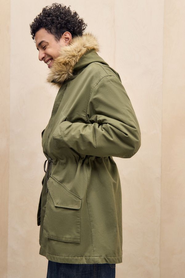 Vista diapositiva: 6: BDG Green Faux Fur Hood Parka