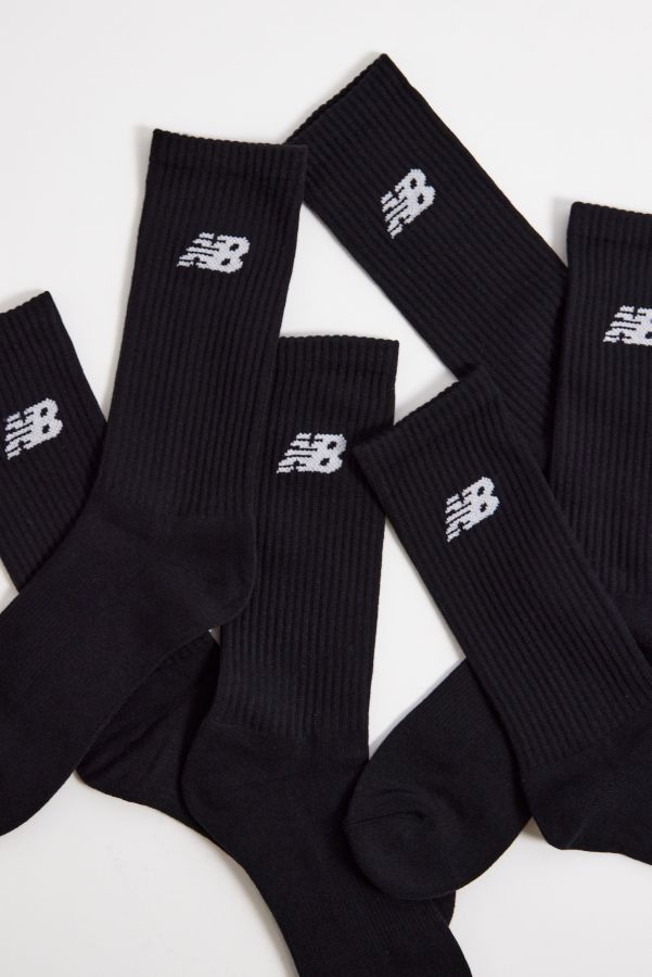 Slide View: 1: New Balance Schwarze Besatzung Socken 3er-Pack