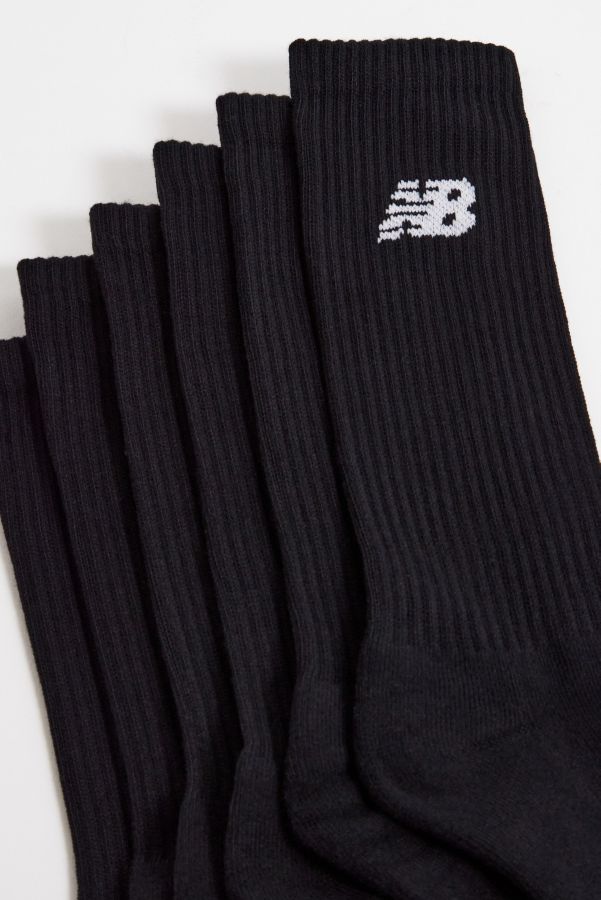 Slide View: 2: New Balance Schwarze Besatzung Socken 3er-Pack