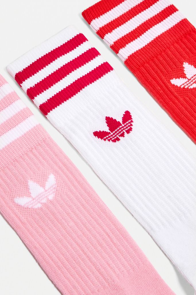 adidas Red Crew Socks 3Pack Urban Outfitters UK