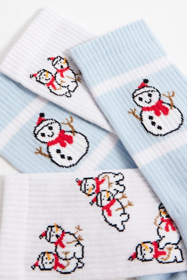 Slide View: 2: UO Schneemann Socken 2er-Pack