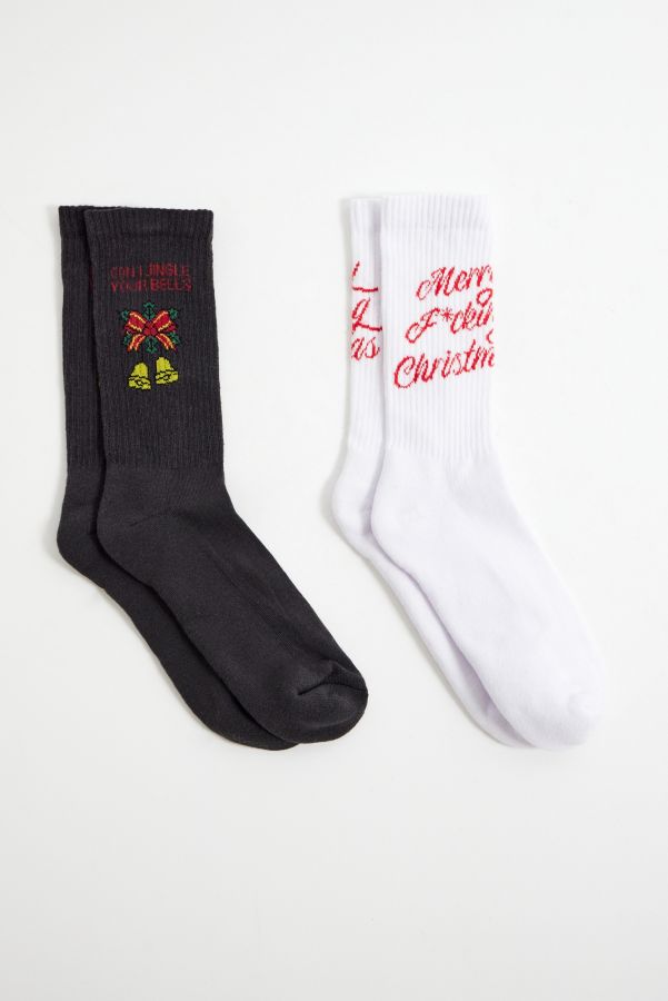 Slide View: 1: UO Weihnachten Jingle Bells Socken 2er-Pack