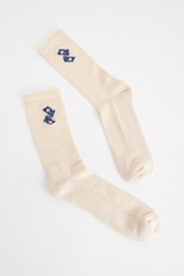 Chaussettes brodées Koi écru UO