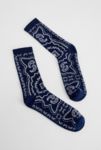 Thumbnail View 1: Chaussettes bandana bleu marine UO