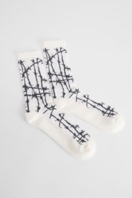 UO Ecru Stacheldraht Socken