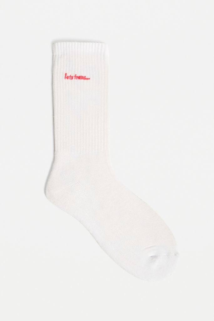 iets frans… White + Pink Logo Sport Socks | Urban Outfitters UK