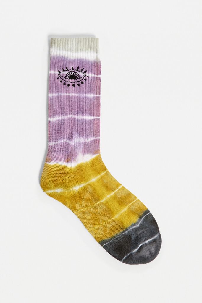UO Eye Mint TieDye Socks 1Pack Urban Outfitters UK