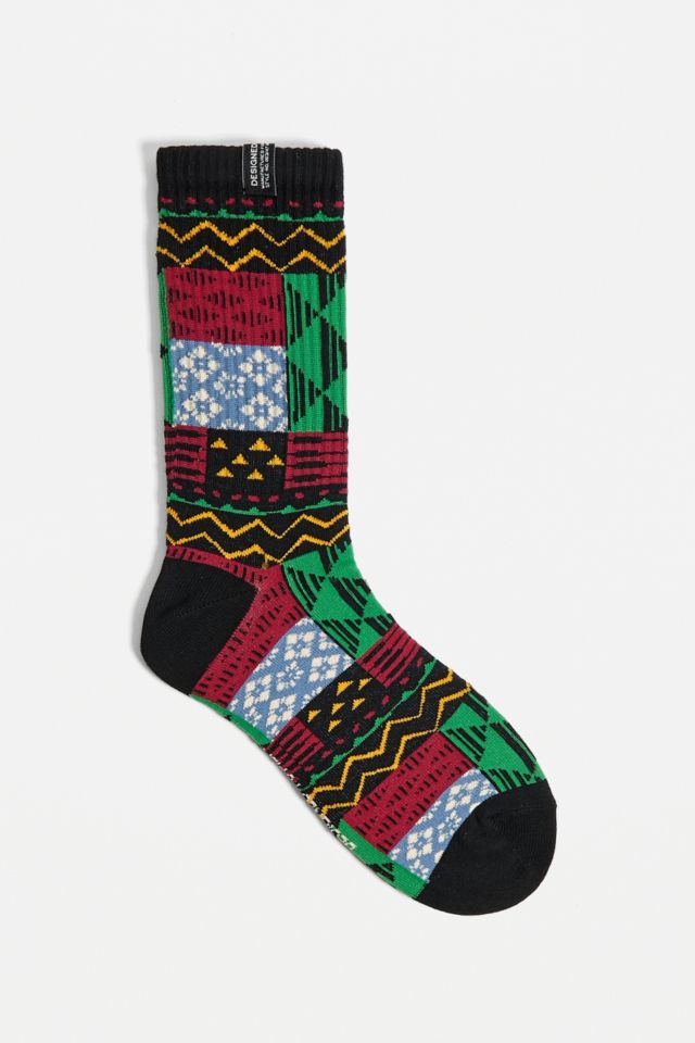 UO Geo Print Socks 1-Pack | Urban Outfitters UK