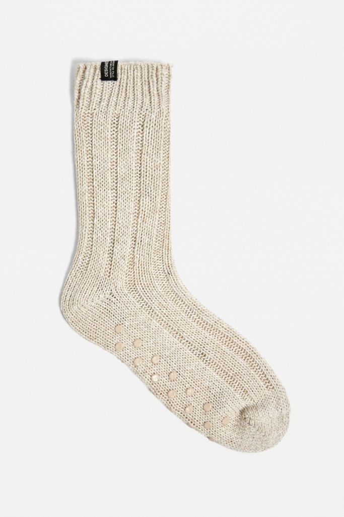 UO Oat Jumbo Slub Socks 1-Pack | Urban Outfitters UK