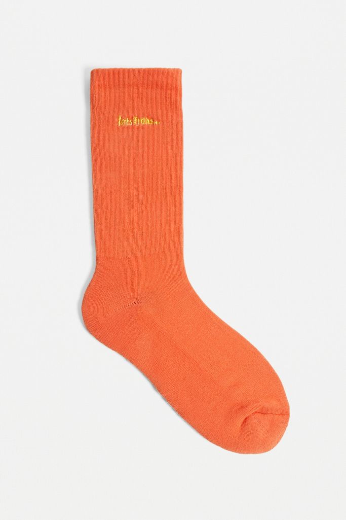 iets frans... Bright Orange Crew Socks Urban Outfitters UK