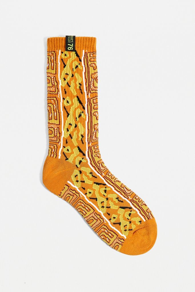 UO Patterned Rust Socks 1Pack Urban Outfitters UK
