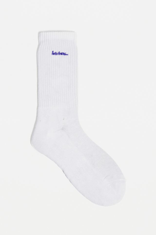 iets frans… White and Purple Crew Socks | Urban Outfitters UK