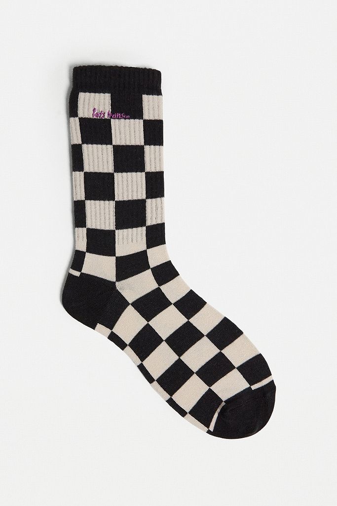 iets frans... White & Black Checkerboard Socks | Urban Outfitters UK