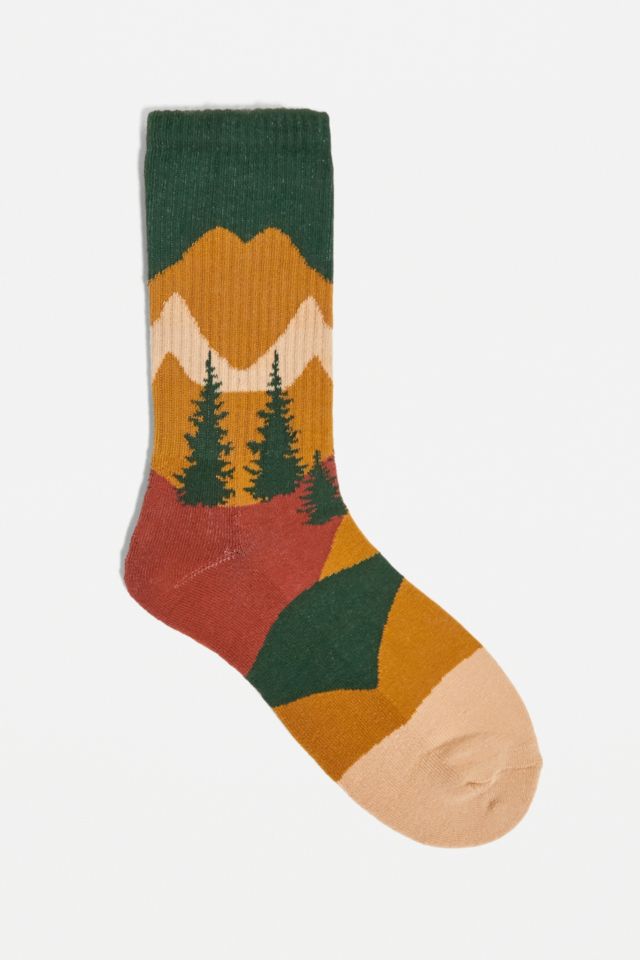UO Outdoors Print Socks | Urban Outfitters UK