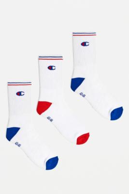 Champion Logo Stripe Socks 3-Pack 