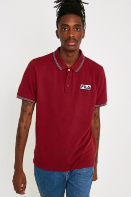 burgundy fila shirt