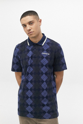 adidas argyle polo shirt