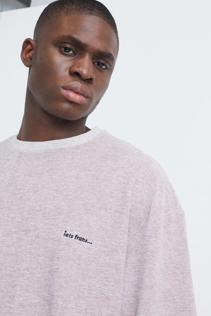 iets frans... Pink Tri Marl Towelling T-Shirt | Urban Outfitters UK