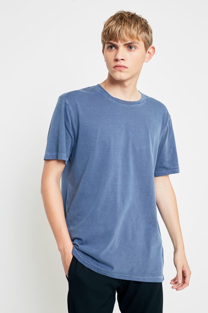UO Blue Pigment Dye T-shirt | Urban Outfitters UK