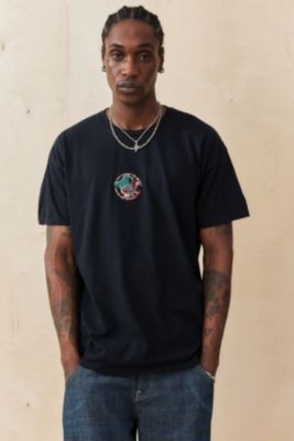 UO Black Fish Embroidered T-Shirt