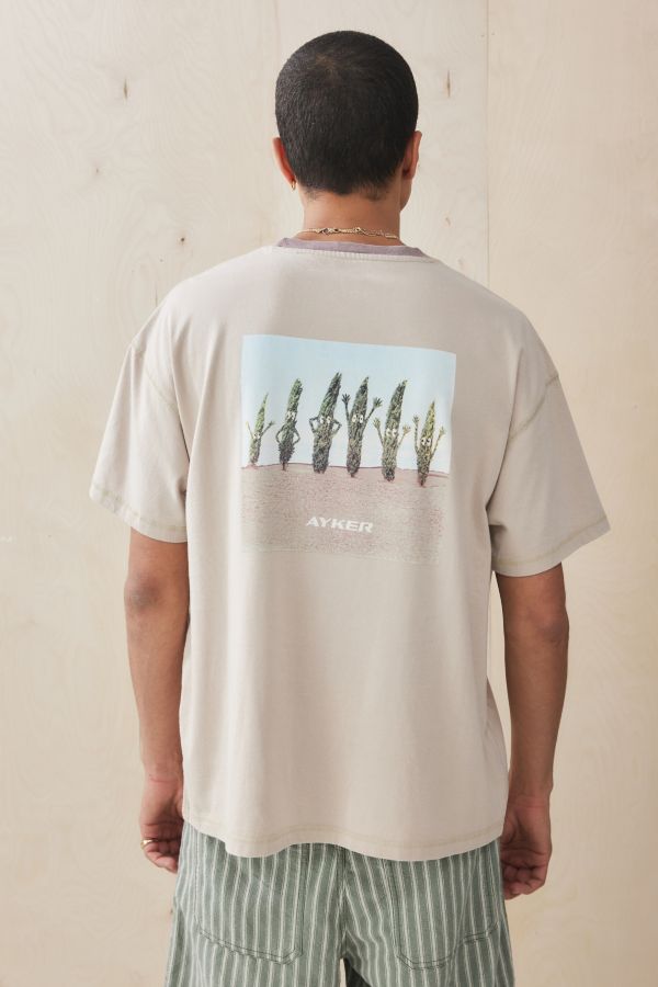 Slide View: 4: Ayker Grau Busch Baum T-Shirt