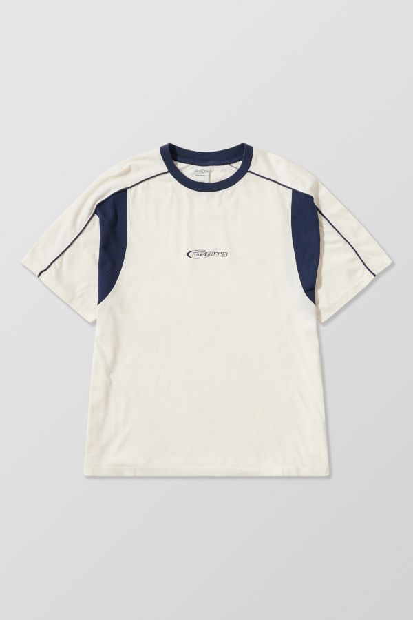 Slide View: 7: iets frans... Ecru CJ Panelled T-Shirt