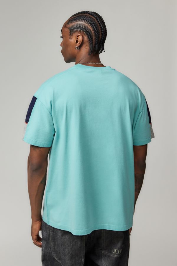 Slide View: 3: iets frans... Blue Panel T-Shirt