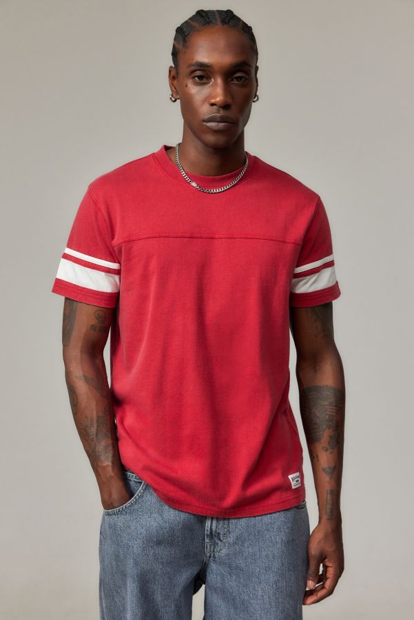 Slide View: 1: BDG Red Panelled T-Shirt